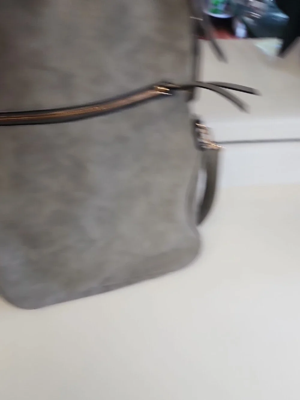 Modern Grey Crossbody Bag with Front Zip Pockets